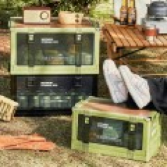 901 빈티지 스타일 다층 접이식 보관함