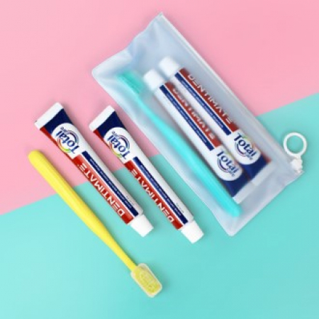 크리오 치약 덴티메이트 토탈케어 2개 + 부케가르니 미세모칫솔 + 지퍼백 #2