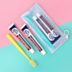 크리오 치약 덴티메이트 토탈케어 2개 + 부케가르니 미세모칫솔 + 지퍼백