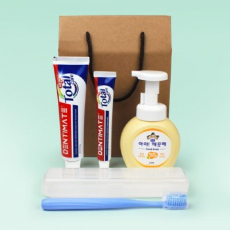 크리오 덴티메이트 토탈케어 150g+50g + 부케가르니 미세모칫솔 + 아이깨끗해 핸드워시 + 치약칫솔케이스 #2