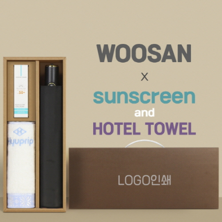 가르시아 3단60 10K 초고밀도 완전자동우산 +선크림+협립눈꽃타월타월-세트 #3