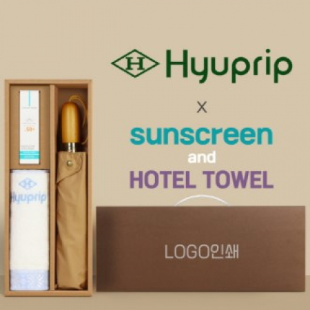 협립3단60엔티크 고밀도 완전자동우산 +선크림+협립눈꽃타월타월-세트 #2