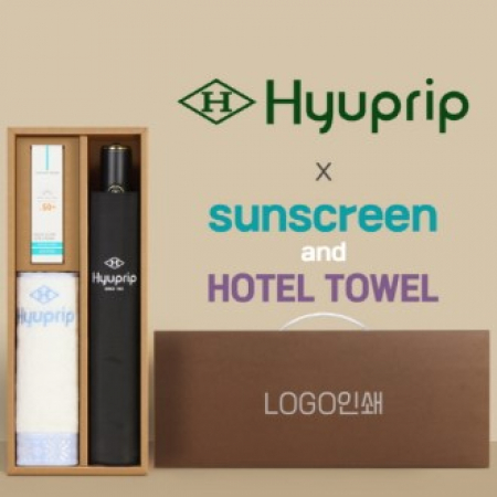 협립3단 10K 고밀도 슈퍼 완전자동우산 +선크림+협립눈꽃타월타월-세트 #2