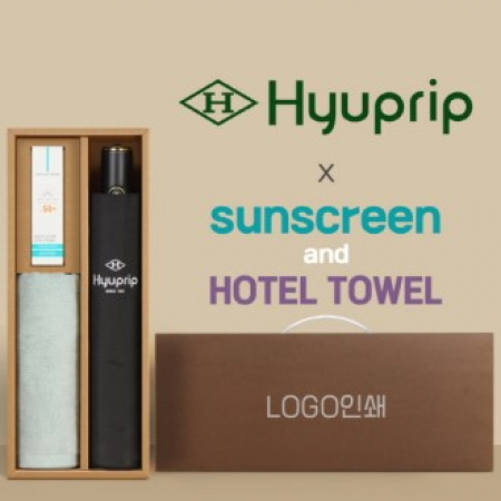 협립3단 10K 고밀도 슈퍼 완전자동우산 +선크림+뱀부170타월-세트 #2