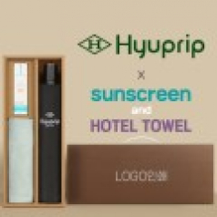 협립3단 10K 고밀도 슈퍼 완전자동우산 +선크림+뱀부170타월-세트