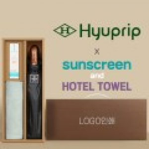 협립3단 70 암막고밀도 완전자동우산 +선크림+뱀부170타월-세트