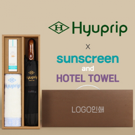 협립3단 70 완전자동우산 +선크림+협립눈꽃타월타월-세트 #3