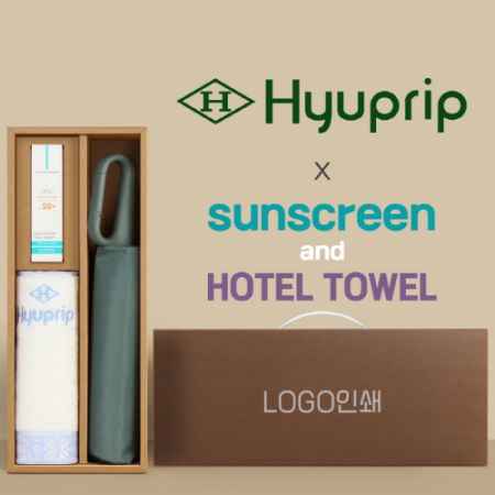 협립3단 60 슈퍼 카라비너 완전자동우산 +선크림+협립눈꽃타월타월-세트 #3