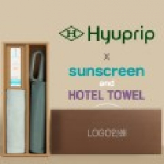 협립3단 60 슈퍼 카라비너 완전자동우산 +선크림+뱀부170타월-세트