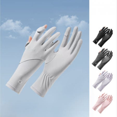 아이스 자외선 차단 손가락 장갑 #3