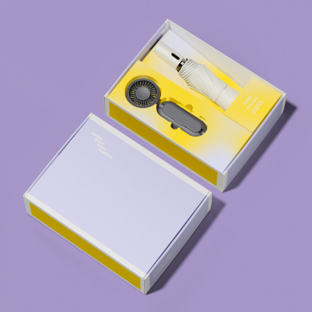 루티네 선물세트 골드버튼 자동 암막 양우산 + 우산애착 미니 선풍기 #4