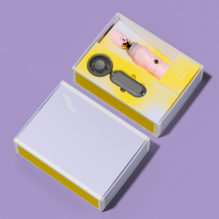 루티네 선물세트 마카롱 자동 암막 양우산 + 우산애착 미니 선풍기 #4