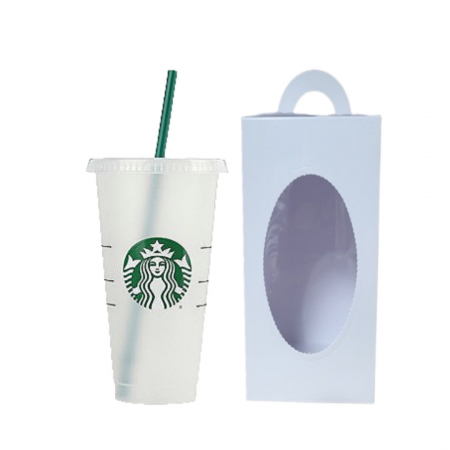 스타벅스 리유저블 벤티컵 709ml 손잡이 화이트박스 세트 #3
