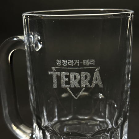 레이저 각인 맥주잔  비어 글라스 유리컵 호프잔 340ml #5