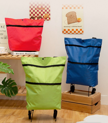 접이식장바구니 휴대용쇼핑카트 바퀴달린시장가방 휴대용장바구니 바퀴달린장바구니 #4