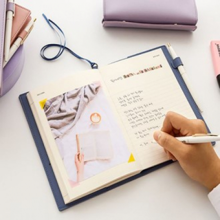 클래식 레더 만년형 다이어리 볼펜 세트 #2