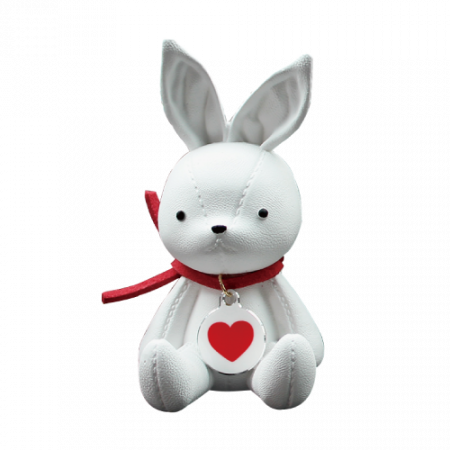 가죽토끼 화이트 차량용 석고 방향제 #3