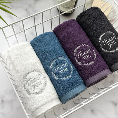[송월타올] 땡큐 180g 뱀부얀 호텔수건 4매 선물세트, 쇼핑백 기념수건 답례품 #3