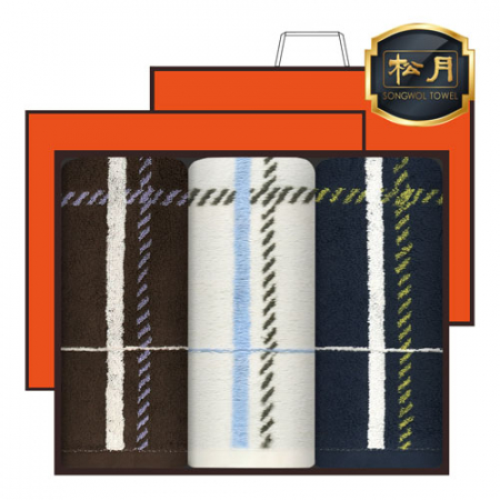 송월타올 CM 체크40 3매 고급세트 세면타올 #2