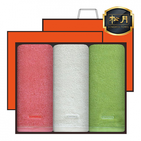 송월타올 30수 170g 컬러풀 3매 고급세트 세면타올 #3