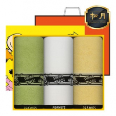 송월타올 스누피 플레이 스포츠40 3매 고급세트 세면타올