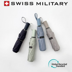 스위스밀리터리 친환경 3단수동 우산 4칼라