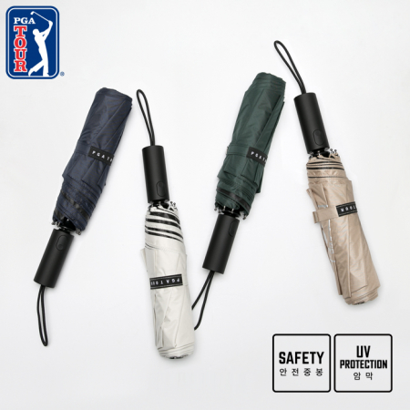 PGA 3단 완전자동 암막 세이프티 우양산 4칼라 #2