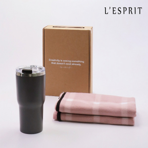 레스쁘리 고급 마이티텀블러 세트 D(텀블러500ml+무릎담요)