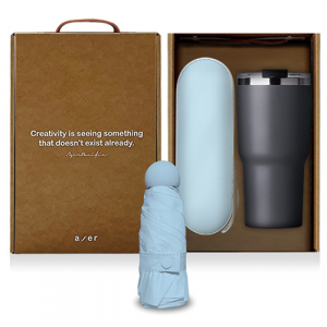 레스쁘리 고급 마이티텀블러 세트 C(텀블러500ml+마카롱우산)