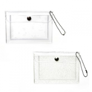 투명 PVC 포토 카드 동전지갑