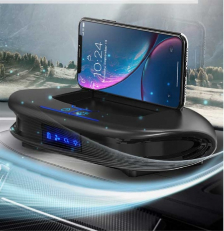 태양열충전 차량용 공기청정기 + 스마트폰 거치대, 사무실 가정용 겸 차량 공기청정기, 선물 사은품 단체 행사 기념 답례품 기프트 세트 #3