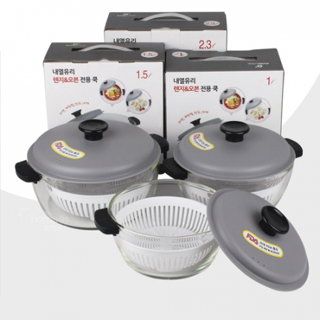 오븐락 내열유리용기 1리터 #2