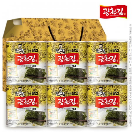 (3대째달인)광천김 재래캔김30g 6P(6종) #3