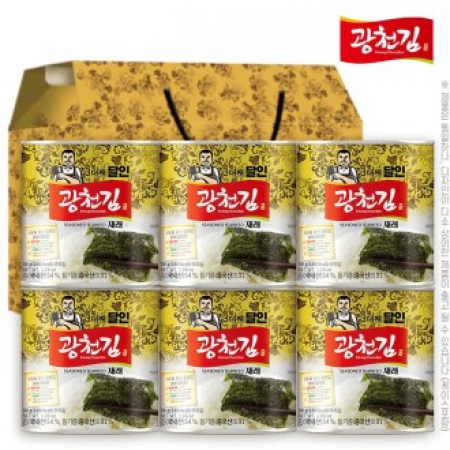 (3대째달인)광천김 재래캔김30g 6P(6종) #2