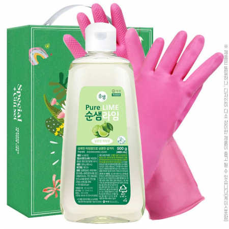 애경 순샘라임500용기 고무장갑32cm 2종 #3