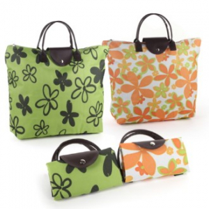 꽃무늬 폴딩가방