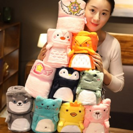 로페리아 플란넬 캐릭터 동물 큐티 담요 0206804 #2