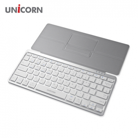 유니콘 다용도 가죽 케이스 블루투스 무선 키보드, 휴대용 블루투스 3채널 무선키보드 충전식 태블릿 스마트폰거치 BK-1200SB #6