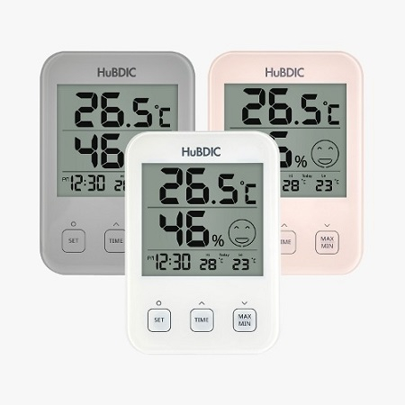 [휴비딕] 스탠드겸 벽걸이 디지털 시계 온습도계 (HT-7) #5