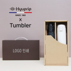 협립 3단 암막 고밀도 수동 우양산 + 모던 원터치 500ml 텀블러 세트