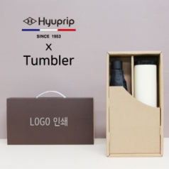 협립 3단 58 카본 수동 우양산 + 벅스로얄 500ml 텀블러 세트