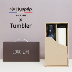 협립 3단 암막 커넥션 완전자동 우양산 + 벅스로얄 500ml 텀블러 세트