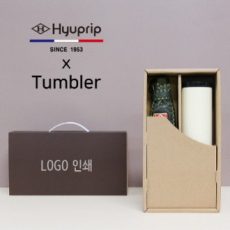 협립 3단 엠보 완전 자동 우산 + 벅스로얄 500ml 텀블러 세트