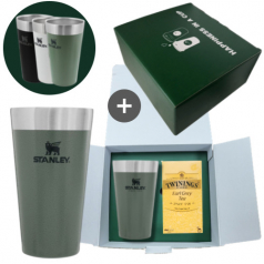 스탠리 파인트컵 그린 트와이닝 2g 25T 선물세트