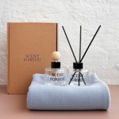 FINE 센트포유 실내용+차량용디퓨저 120ml  + 국산담요세트 D55