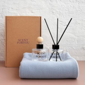 FINE 센트포유 실내용+차량용디퓨저 120ml  + 국산담요세트 D55