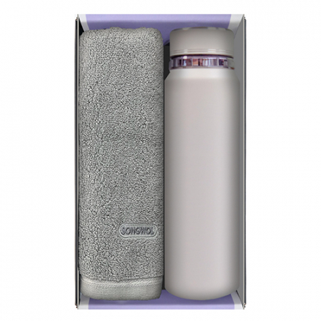 송월 프리미엄 선물 세트 (호텔 컬러풀40 1P + 프리미엄온도텀블러 600ml / 800ml / 1000ml 1P) #7