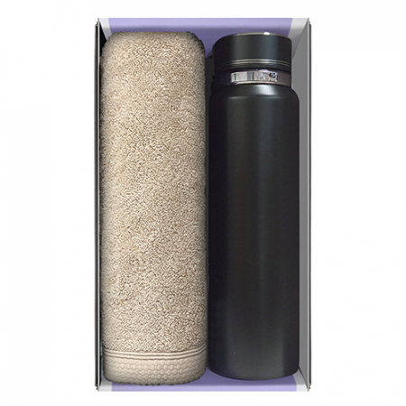 송월 프리미엄 선물 세트 (호텔40수 테일러 1P + 프리미엄온도텀블러 600ml / 800ml / 1000ml 1P) #6