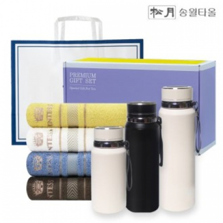 송월 프리미엄 선물 세트 (카운테스마라 센치40 1P + 프리미엄온도텀블러 600ml / 800ml / 1000ml 1P) #2