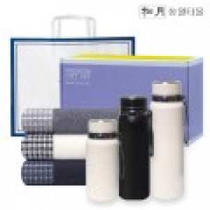 송월 프리미엄 선물 세트 (송월 호텔컬렉션 톤40 1P + 프리미엄온도텀블러 600ml / 800ml / 1000ml 1P)
